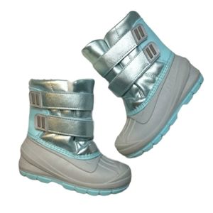 Cat & Jack Girls Sz 9 Blue Winter Snow Boots